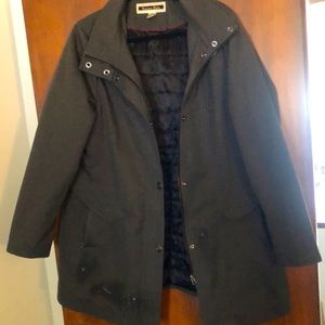 Woman winter rain jacket.